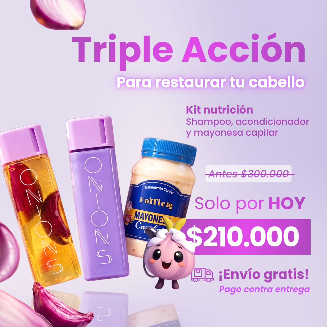 Shampoo, Acondicionador y Mayonesa